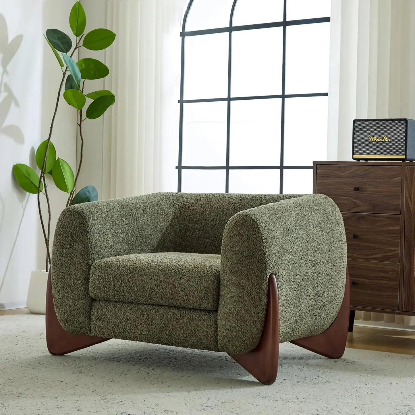 Holly Modern Boucle Club Chair