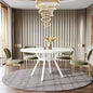 Round Dining Table for 4-6 People, 47-Inch