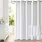 Waffle No Hooks Shower Curtain