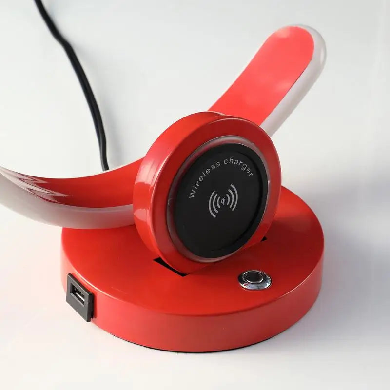 13.25" Modern C-Shaped LED Table Lamp