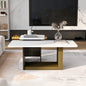 Modern Light Luxury Coffee Table Set of 2, Small Square Coffee End Table