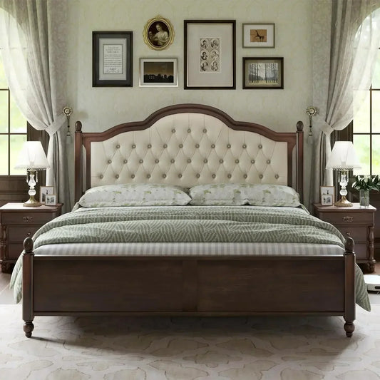 King Size Solid Wood Bed Frame