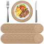 Set of 48 Round Burlap Placemats Bulk Burlap Farmhouse Placemats Set Heat Resistant Table Mats Circle Jute Charger Place Mats fo