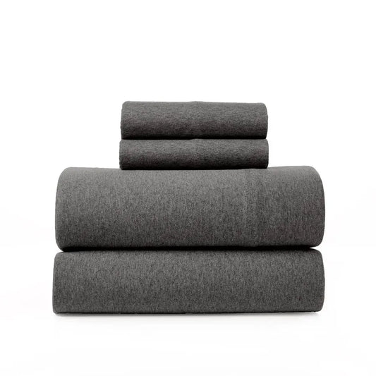 Knit Sheet Set 4 Pieces Queen Cotton Sheets Set