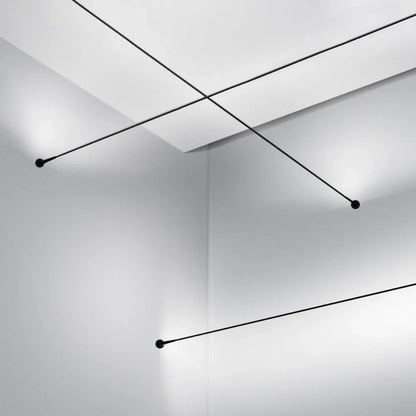 Modern Black White Linear Wall Lamp Skyline Wall Sconce Background LED Bar Strip 1/2/3/5/8/10M Living DIY Room Home Decor Lights