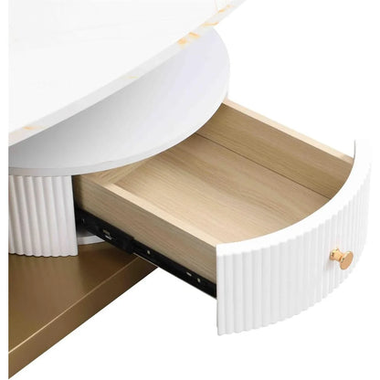 Modern Nest Coffee Table, Oval Table Top