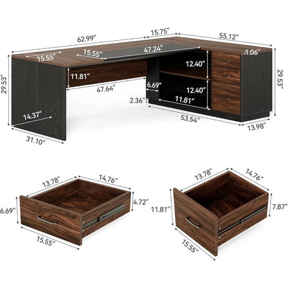 78.7 Inches Modern Executive Desk