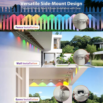 300FT Permanent Outdoor Lights Smart Eave Lights DIY Color Changing