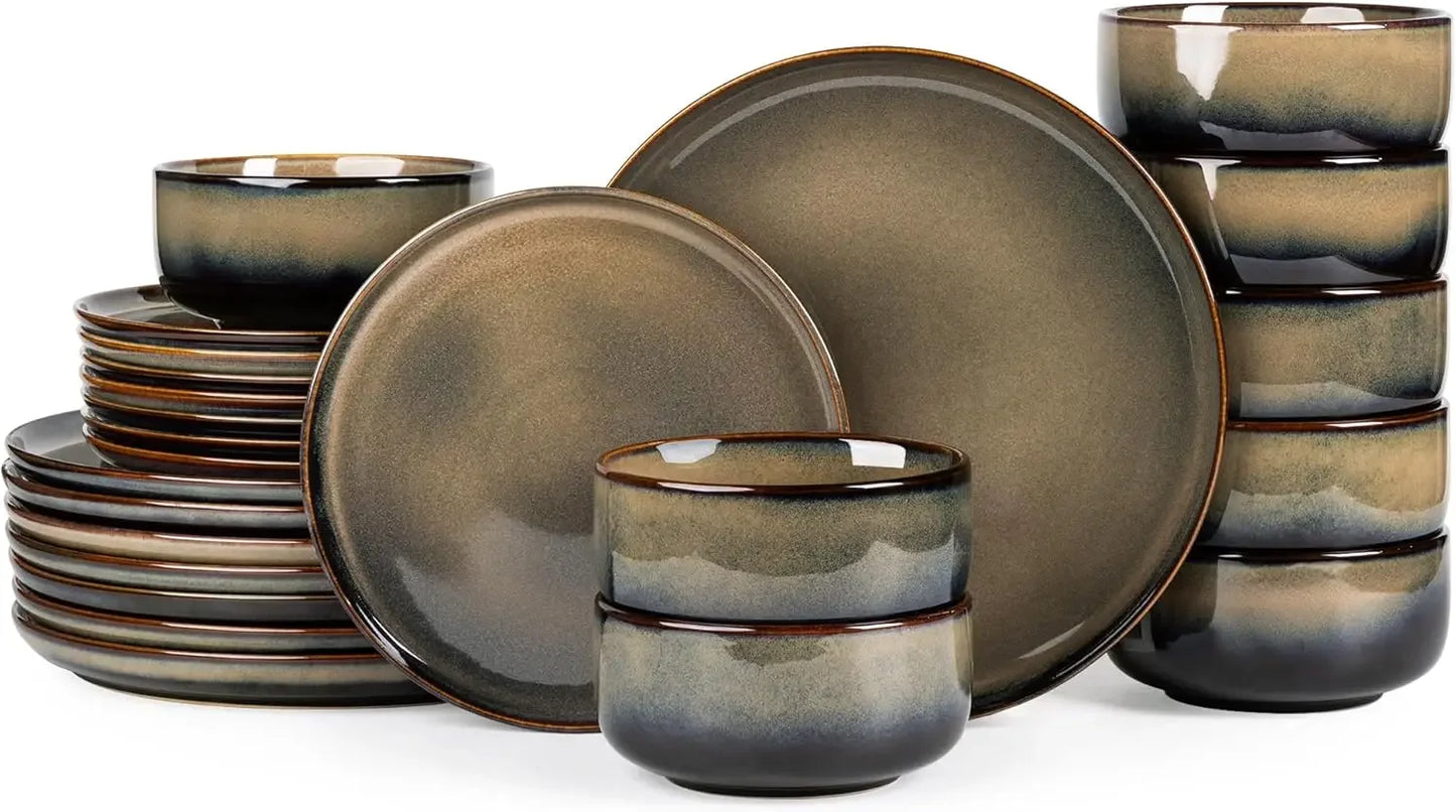 Ceramic Dinnerware Sets for 8,  Scratch Resistant