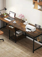 Tribesigns 78.74’’ Two Person Desk with 2 Drawers