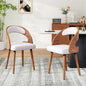 Modern Wood Dining Chairs Set of 4 Upholstered