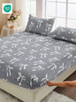 Pink Floral Print Fitted Sheet