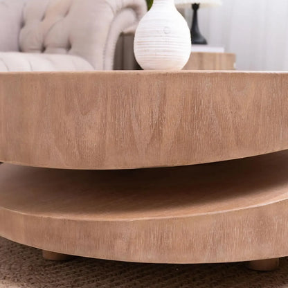 Round Coffee Table, Natural