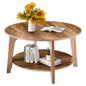 32IN Wood Round Coffee Table