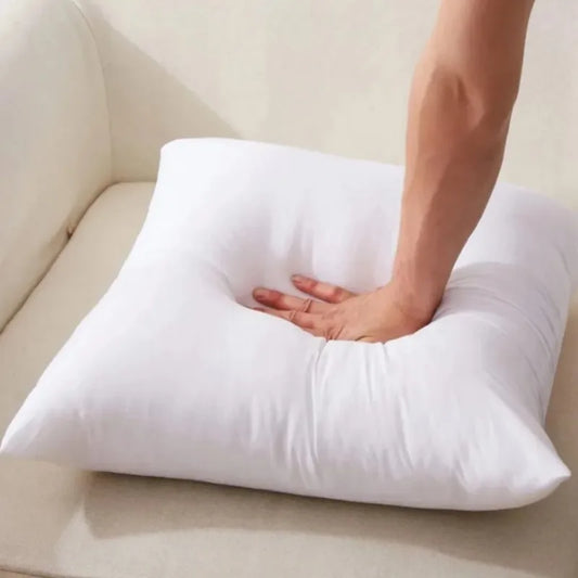 White Throw Pillow Insert Standard White Bounce Back Pillow Cushion Core Sofa Car Seat Home