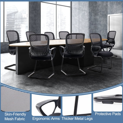 Ergonomic Office Chair No Wheels with Armrest