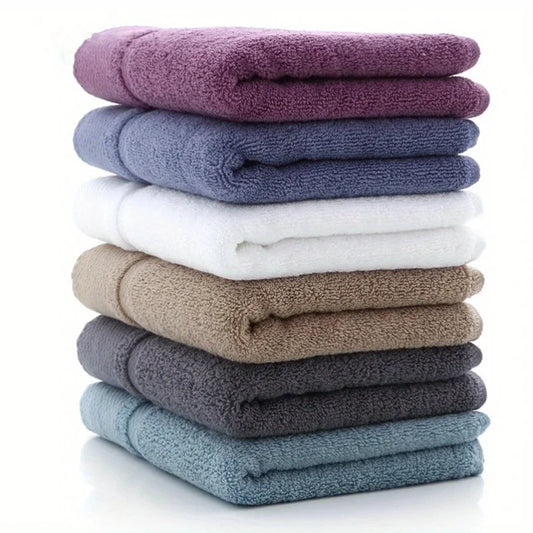 Solid Color Cotton Super Absorbent Hand, Face Hand Towel