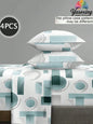 4-Piece Floral Microfiber Bedding Set