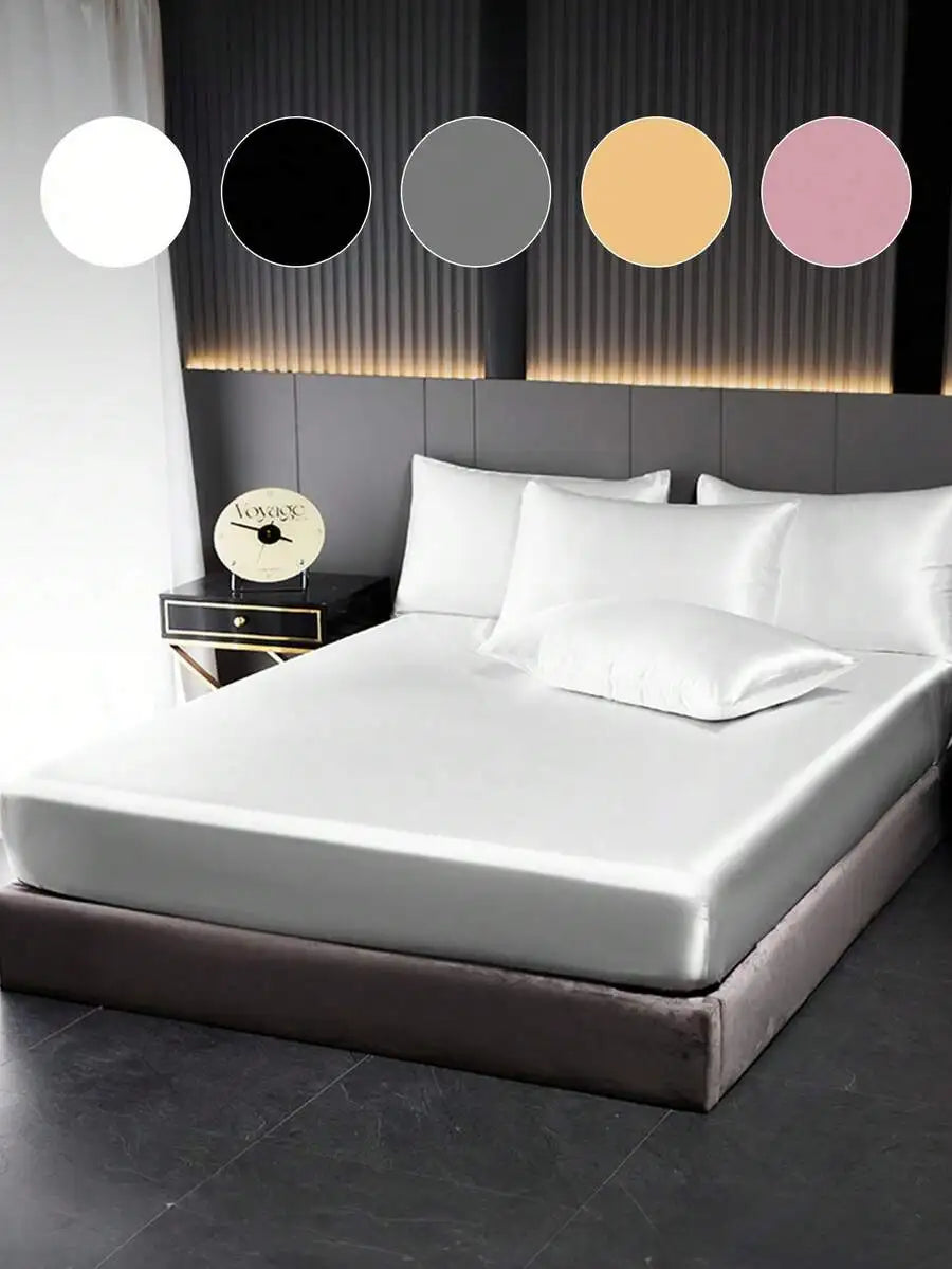 1pc Satin Fitted Sheet