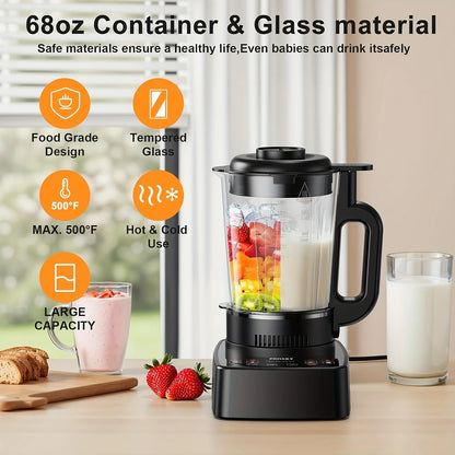 2400W Heating Professional Blender 25000 RPM