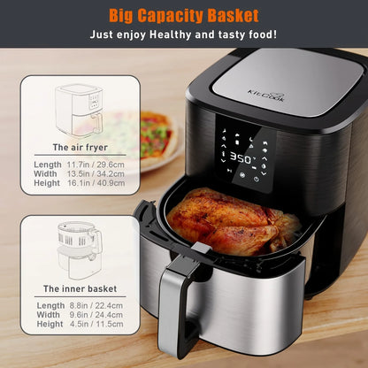 Large, 1500W 7QT AirFryer Cooker