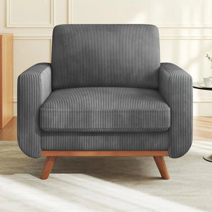 38.5" Accent, Upholstered Armchair with Deep Seat