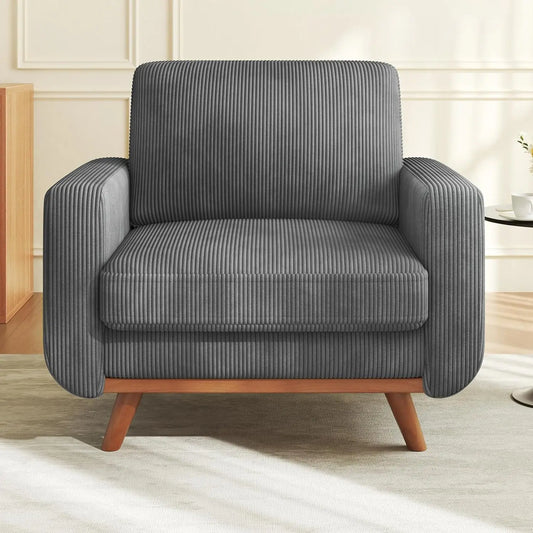 38.5" Accent, Upholstered Armchair with Deep Seat