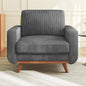 38.5" Accent, Upholstered Armchair with Deep Seat