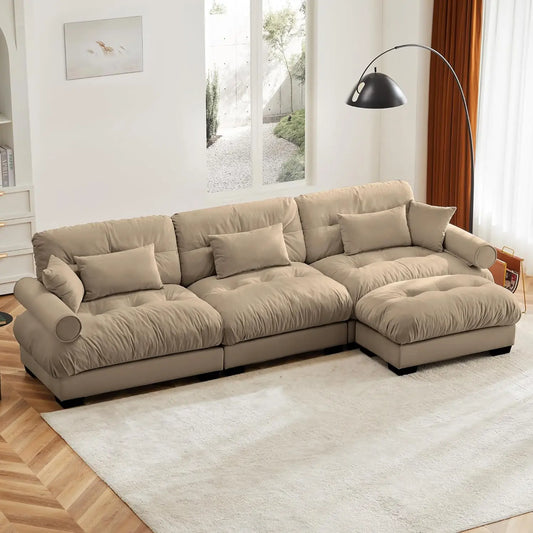 Modern Modular Sectional Sofa, 130"