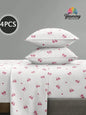4-Piece Floral Microfiber Bedding Set
