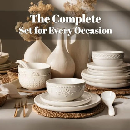 16 Pieces Dinnerware Sets Dish Set For 4
