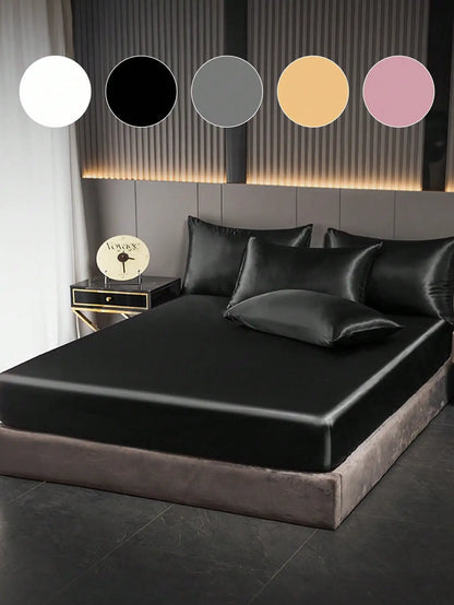 1pc Satin Fitted Sheet
