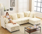 133' U-Shaped Modern Sofa Oversized L-Shaped Sectional