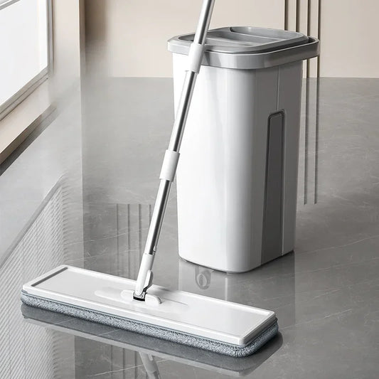 Mop with Bucket Set Wet Dry Magic Cleaning