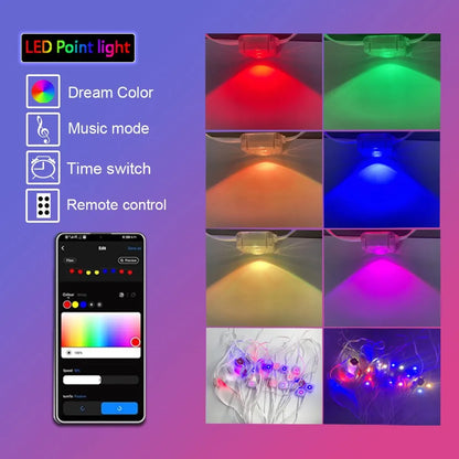 Eaves Lights Permanent Outdoor LED Light String Strip