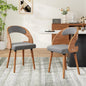 Modern Wood Dining Chairs Set of 4 Upholstered