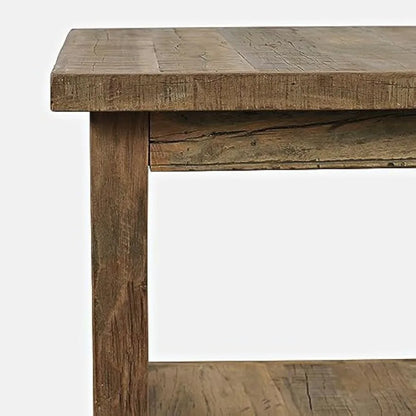 Rustic Reclaimed Solid Wood Side Table