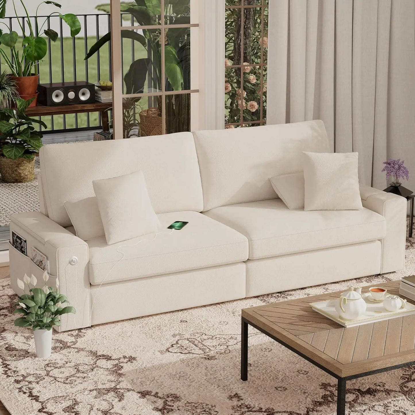 Modern 89 Inch Sofa