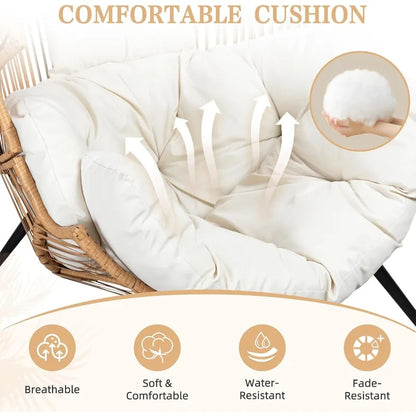 Outdoor Wicker Egg Lounge Chair for Outdoor