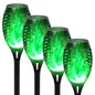 Green Solar Flame Light Outdoor with Flickering Flame