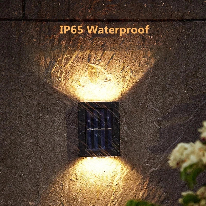 1~8PCs Wall Solar Light for Outdoor Lighting