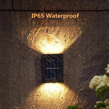1~8PCs Wall Solar Light for Outdoor Lighting