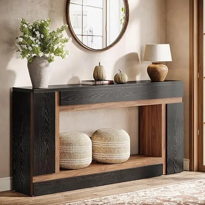 63-Inch Long Console Table for Entryway & Hallway