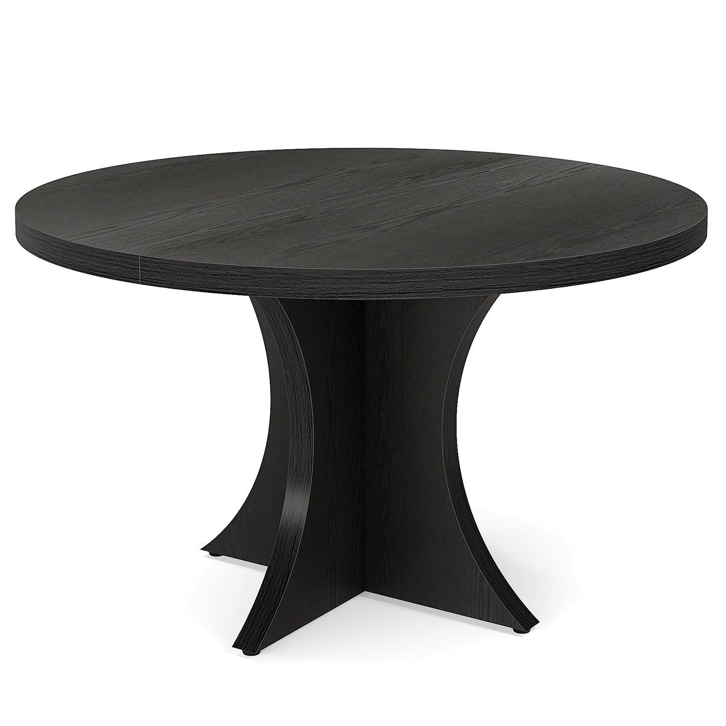 Round Dining Table for 4-6, 47.24-Inch Farmhouse Kitchen Table