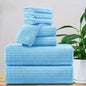 Bath Towel Set 8 Piece Absorbent Quick Dry Towels Daily