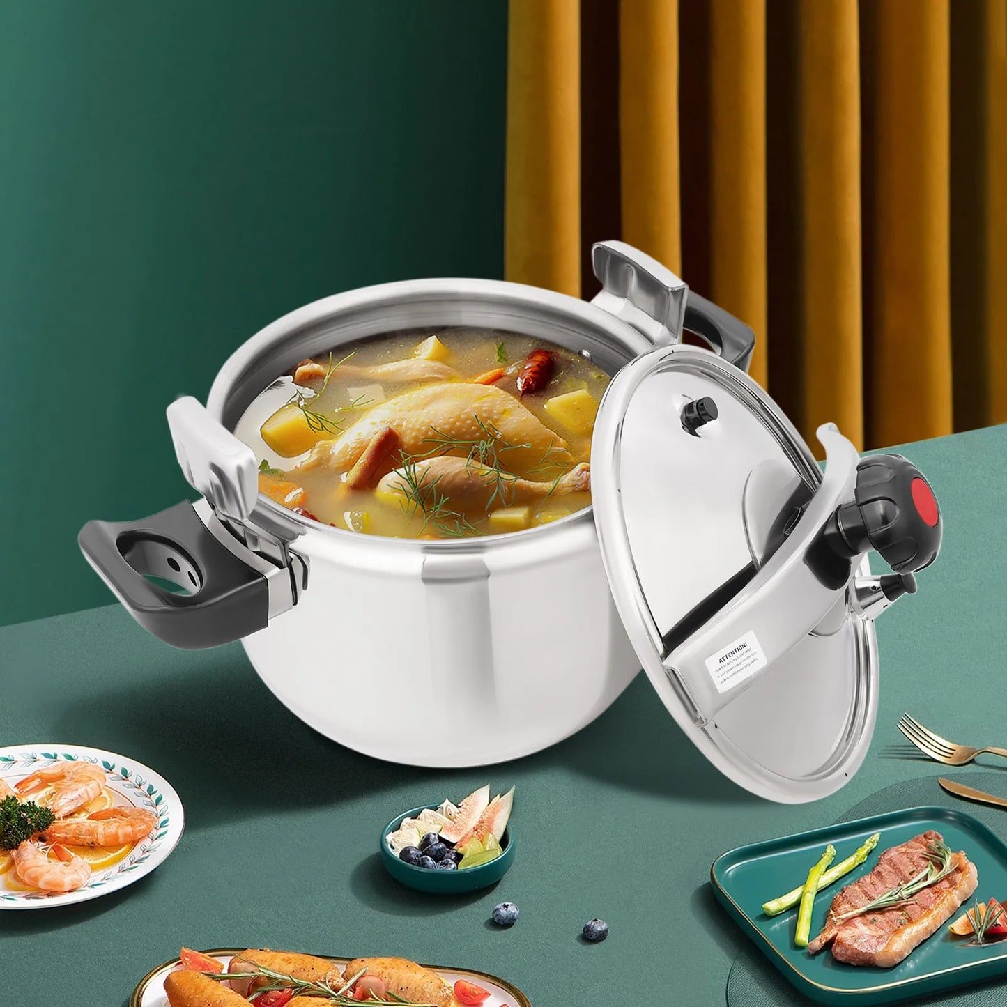 22L Stainless Steel Pressure Cooker