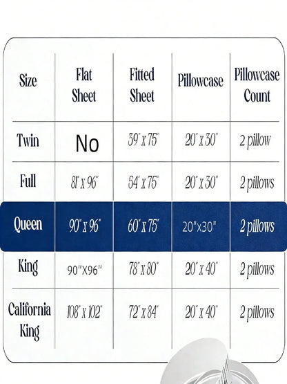 Cool Satin Bed Sheet Set 3/4 Piece