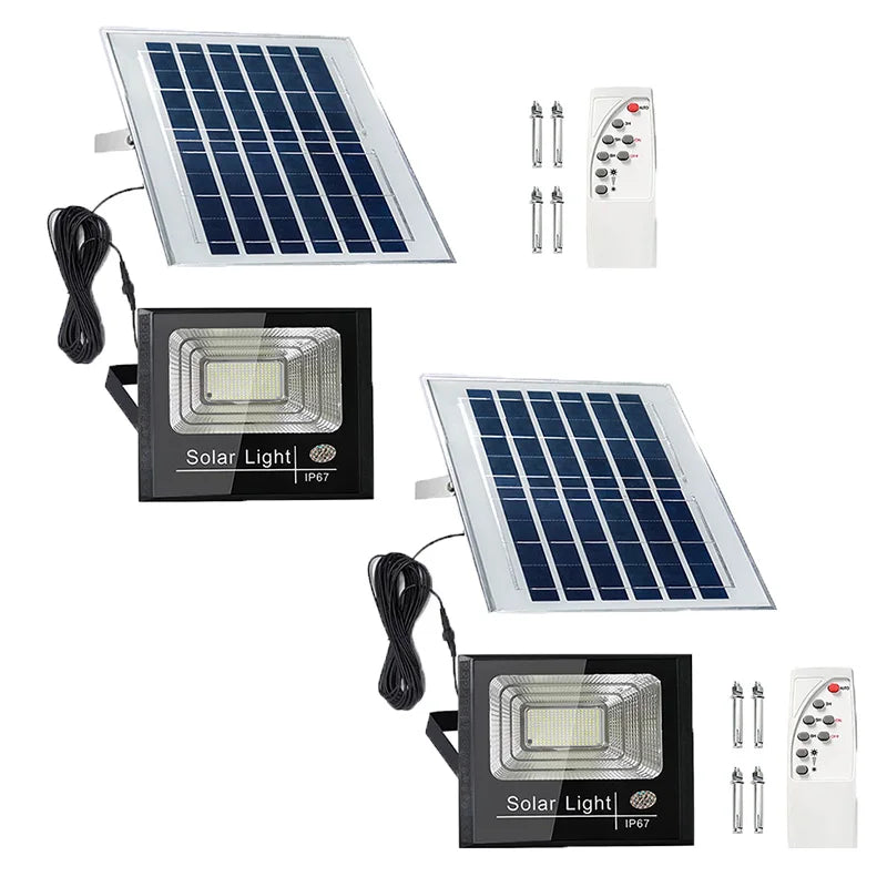 2PCS Solar Flood Light Outdoor