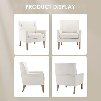 Modern Wingback Accent Chair, Set of 2