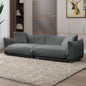 Floor Sofa Couch , Lambswool 2-Seat Sofas 88"